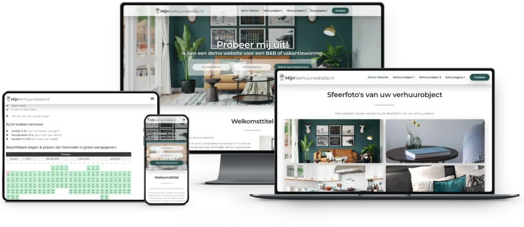 MijnVerhuurwebsite - Concept voor Verhuurobjecten