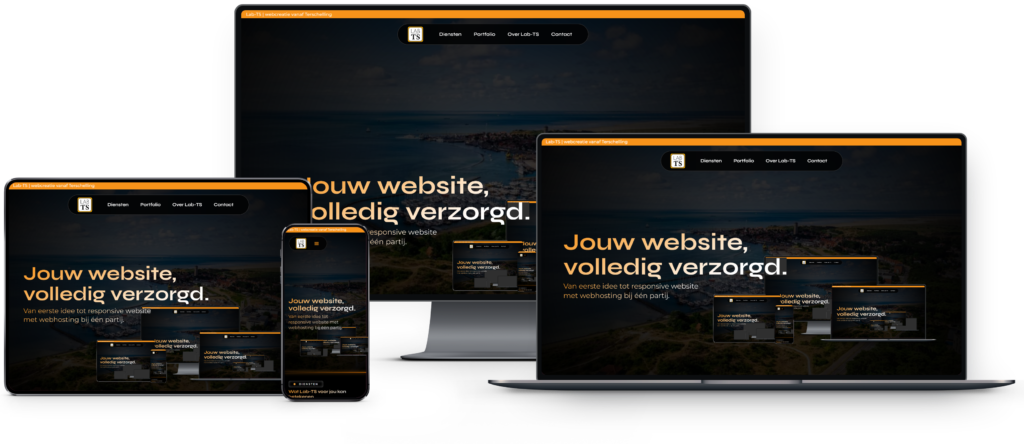Voorbeeld van een website laten maken door Lab-TS, webcreatie vanaf Terschelling